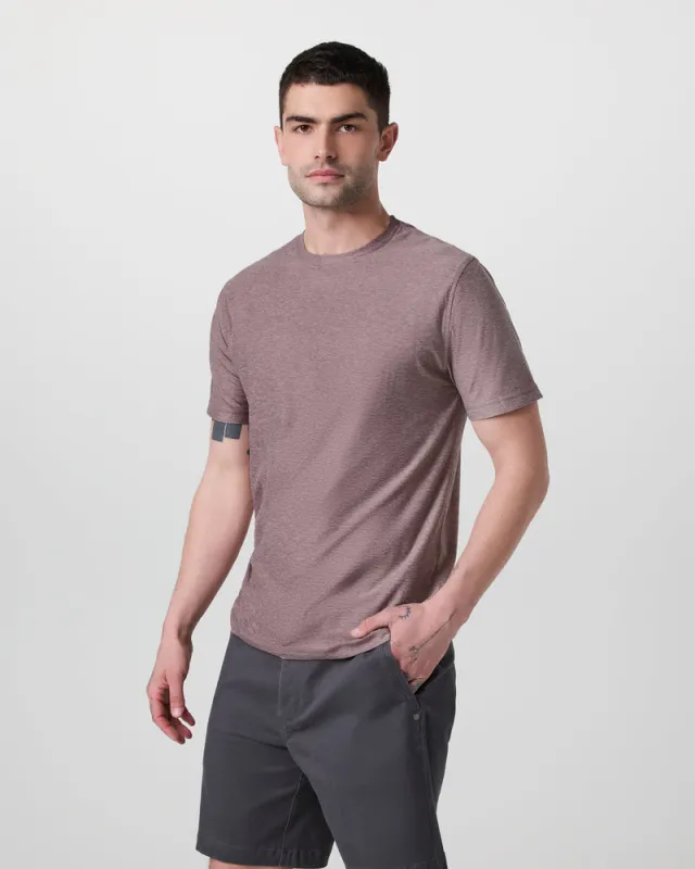 Vuori Strato Tech Tee - Dark Umber sold by Sun Diego Boardshops