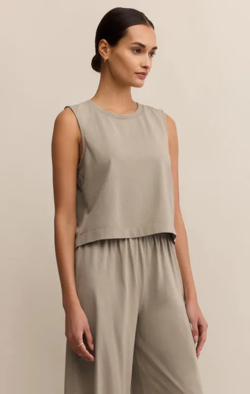 Z-Supply Sloane Cotton Jersey Tank - Retreat sold by Sun Diego Boardshops