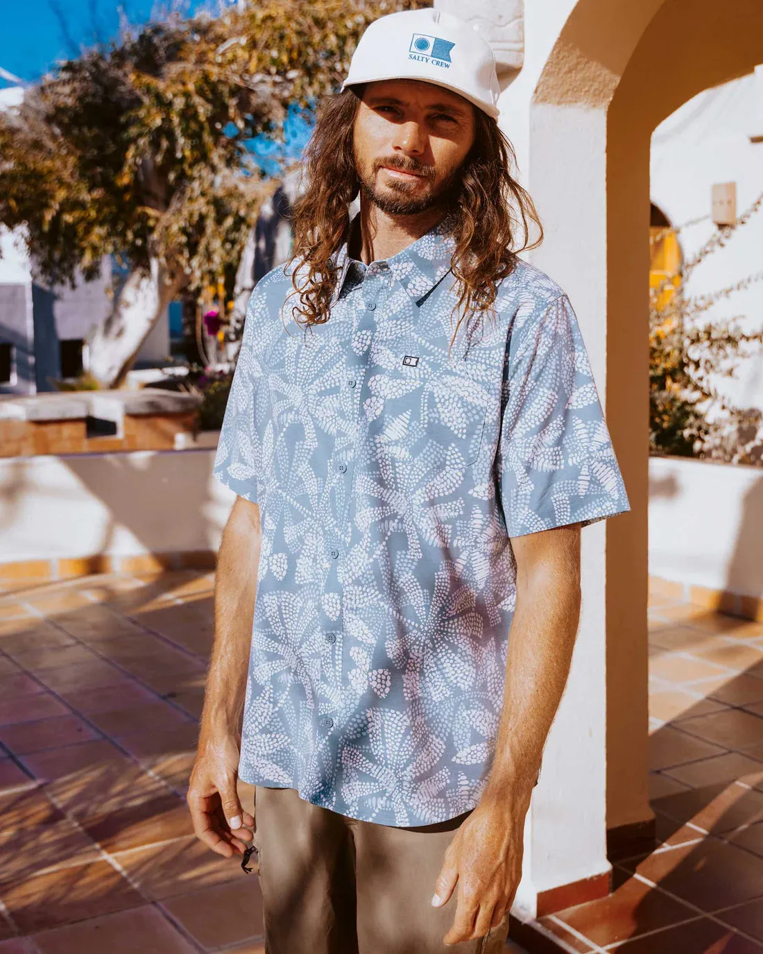 Salty Crew Drifter Uv Button Up - Atlantic Green sold by Sun Diego Boardshops product image thumbnail 4