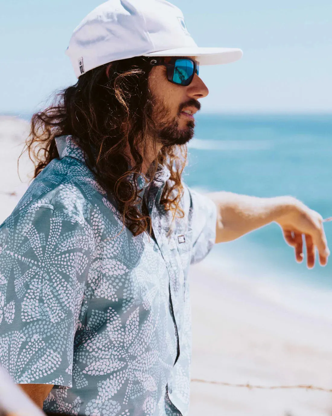 Salty Crew Drifter Uv Button Up - Atlantic Green sold by Sun Diego Boardshops product image thumbnail 3