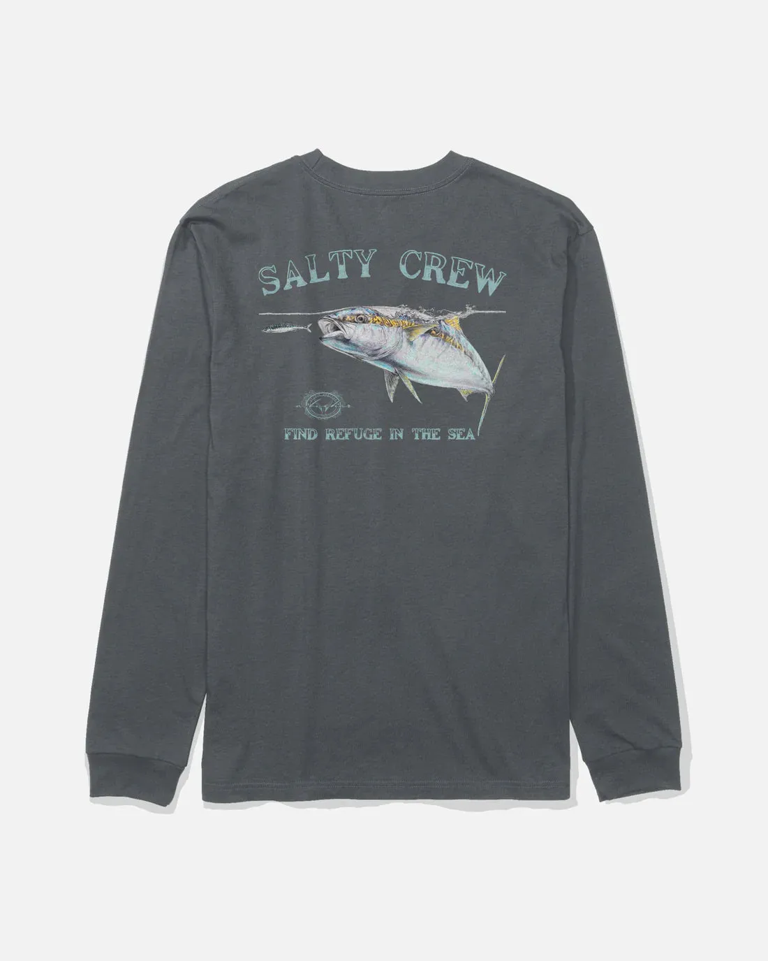 Salty Crew Surface Long Sleeve Tee - Charcoal sold by Sun Diego Boardshops