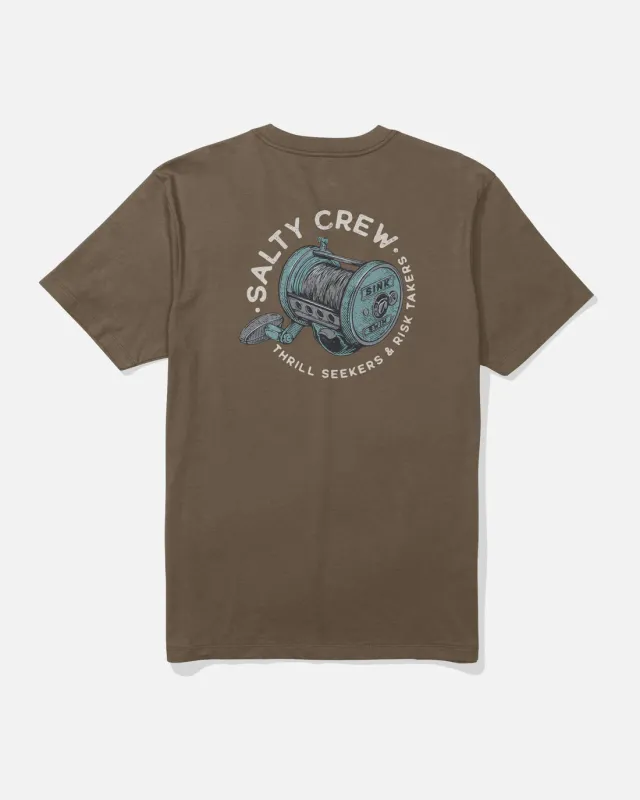 Salty Crew Reel Good Tee - Teak sold by Sun Diego Boardshops