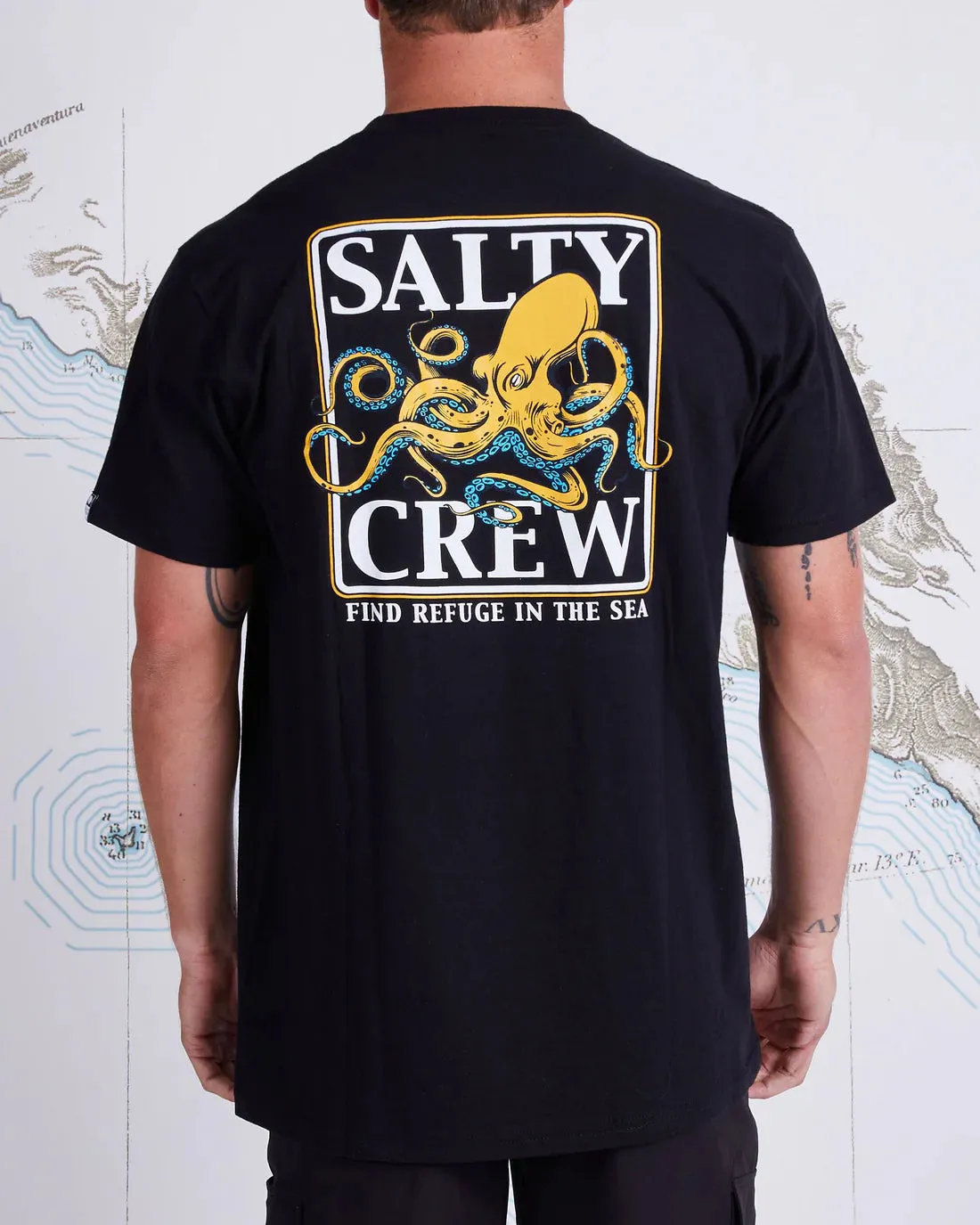 Salty Crew Ink Slinger Classic Tee - Black sold by Sun Diego Boardshops