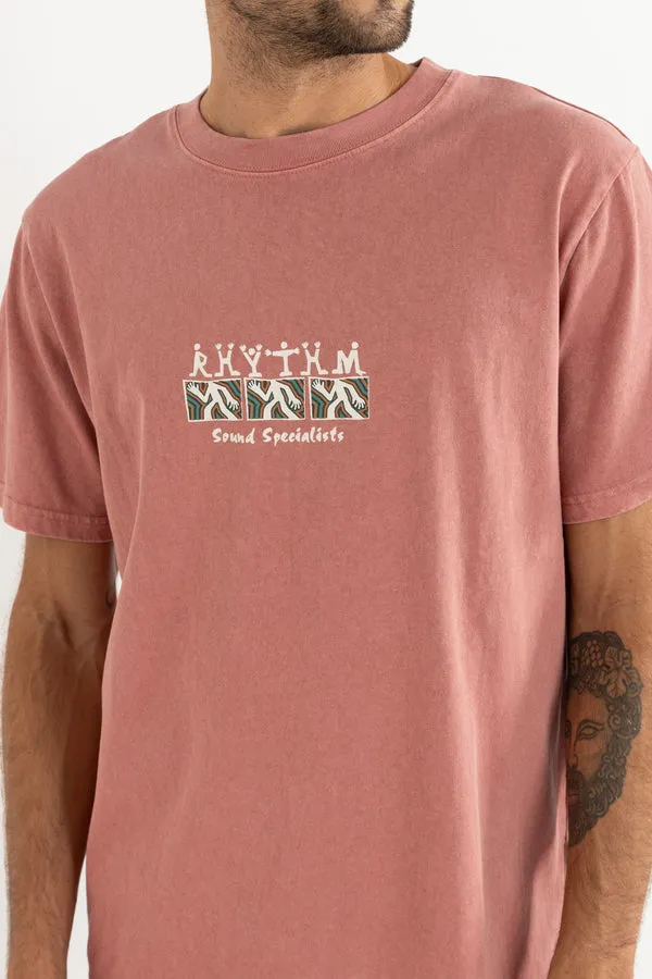 Rhythm Sound Specialist Vintage Short Sleeve T-Shirt - Dusty Rose sold by Sun Diego Boardshops product image thumbnail 2