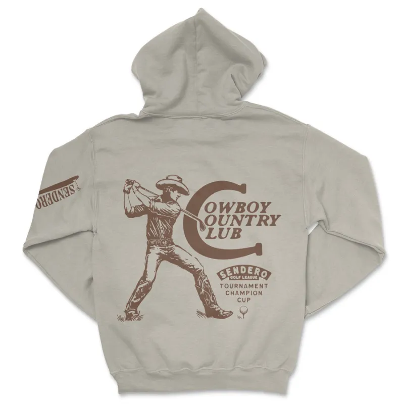 Sendero Cowboy Country Club Hoodie - Sand sold by Sun Diego Boardshops