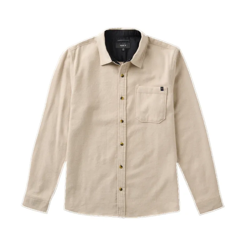 Roark Crossroads Organic Cotton Flannel - Fossil sold by Sun Diego Boardshops