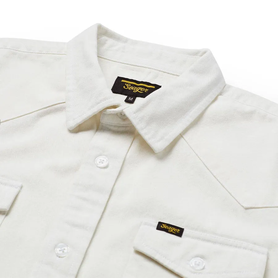 Seager Amarillo Short Sleeve Shirt - Vintage White sold by Sun Diego Boardshops product image thumbnail 4