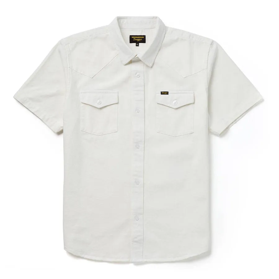 Seager Amarillo Short Sleeve Shirt - Vintage White sold by Sun Diego Boardshops