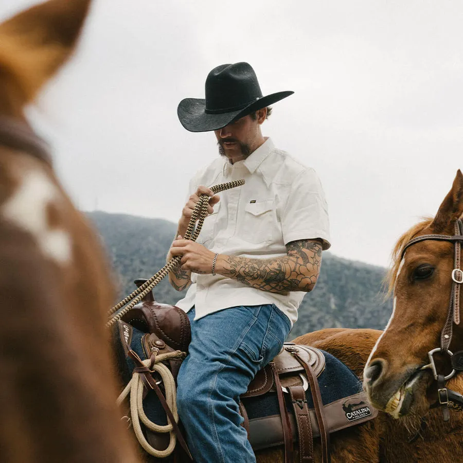 Seager Amarillo Short Sleeve Shirt - Vintage White sold by Sun Diego Boardshops product image thumbnail 2