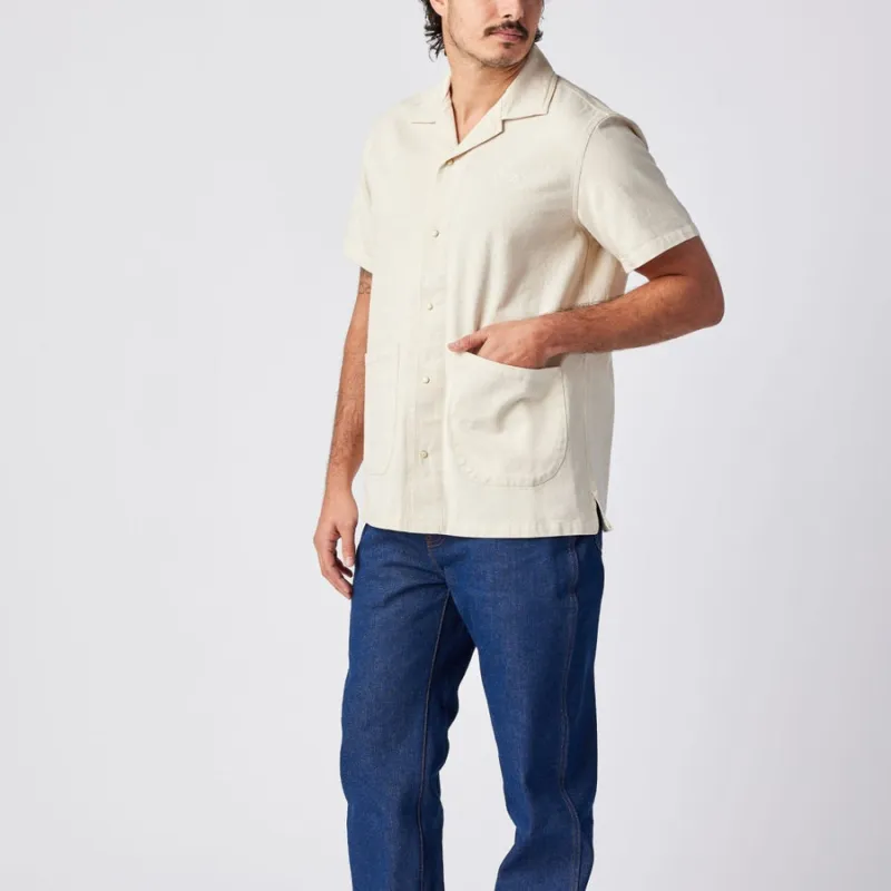 Seager Southpaw Whippersnapper Short Sleeve Shirt - Natural sold by Sun Diego Boardshops