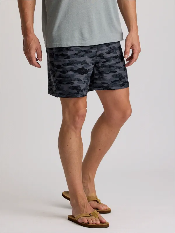 Free Fly Bamboo Lined Active Breeze Short 5.5" - Seasmoke Camo Black sold by Sun Diego Boardshops
