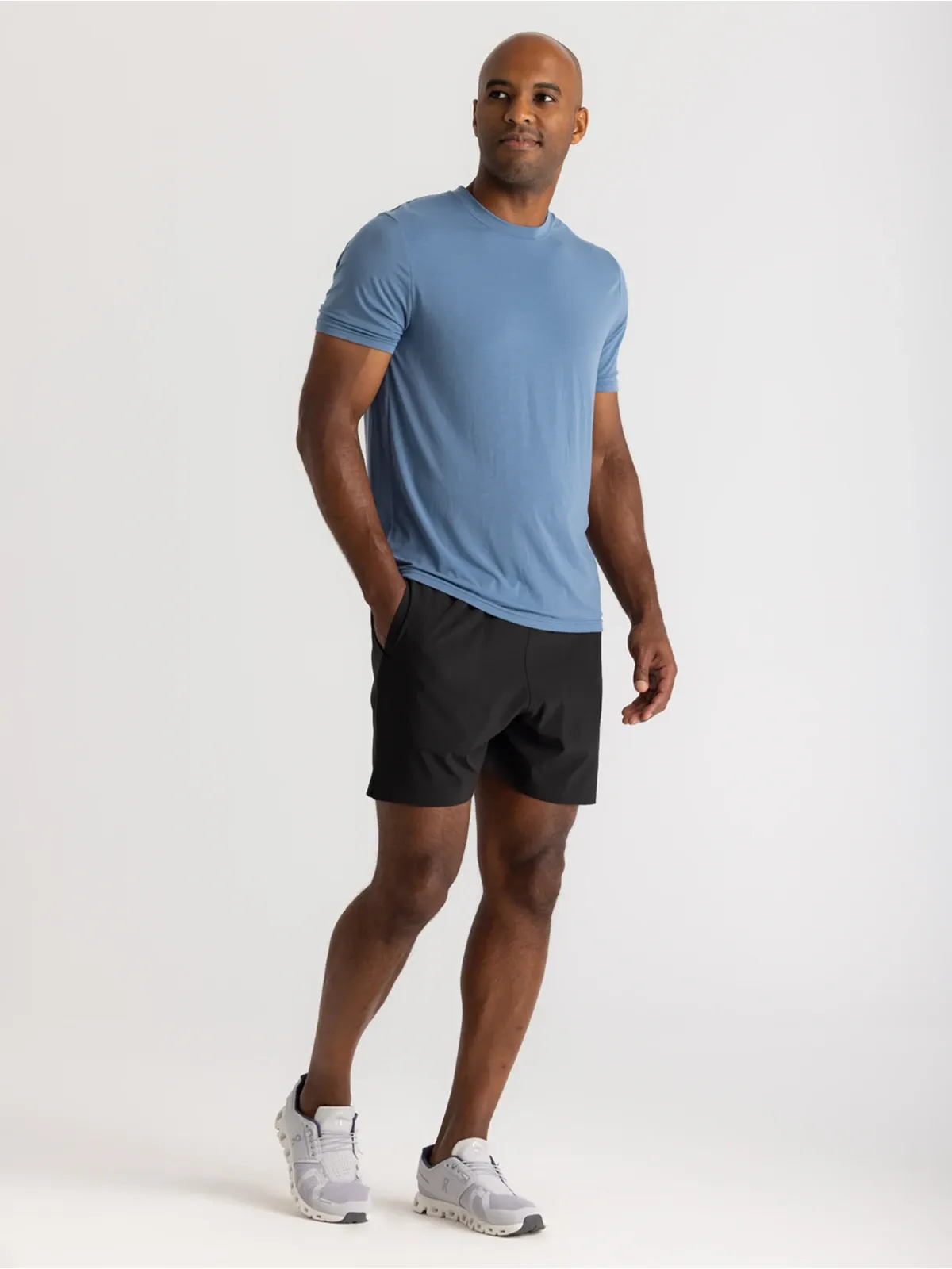 Free Fly Bamboo Lined Active Breeze Short 5.5" - Black sold by Sun Diego Boardshops product image thumbnail 4