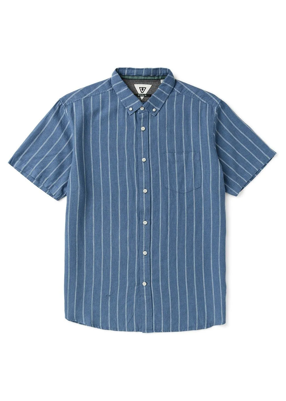 Vissla Minder Short Sleeve Shirt - Blue Haze sold by Sun Diego Boardshops