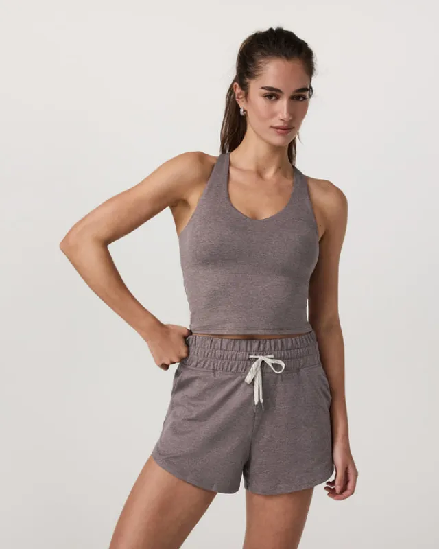 Vuori Halo Performance Crop 2.3 - Huckleberry Heather sold by Sun Diego Boardshops