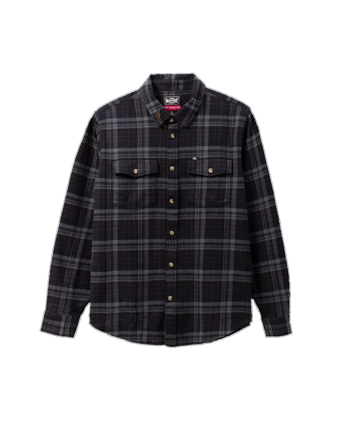 Loser Machine Step Up Flannel Woprint Shirt - Black sold by Sun Diego Boardshops