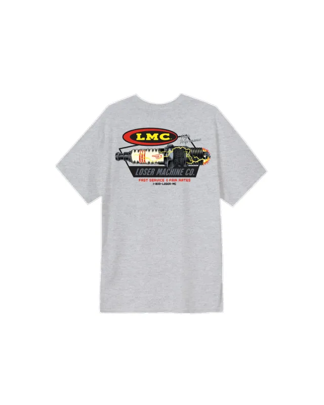 Loser Machine Auto Parts Pocket T-Shirt - Heather Grey sold by Sun Diego Boardshops