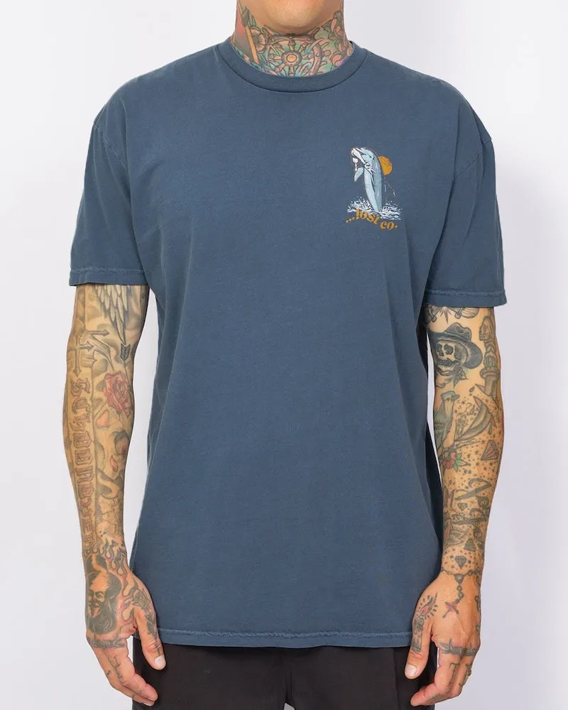 Lost Flippin Vintage Dye Tee - Faded Indigo sold by Sun Diego Boardshops product image thumbnail 2