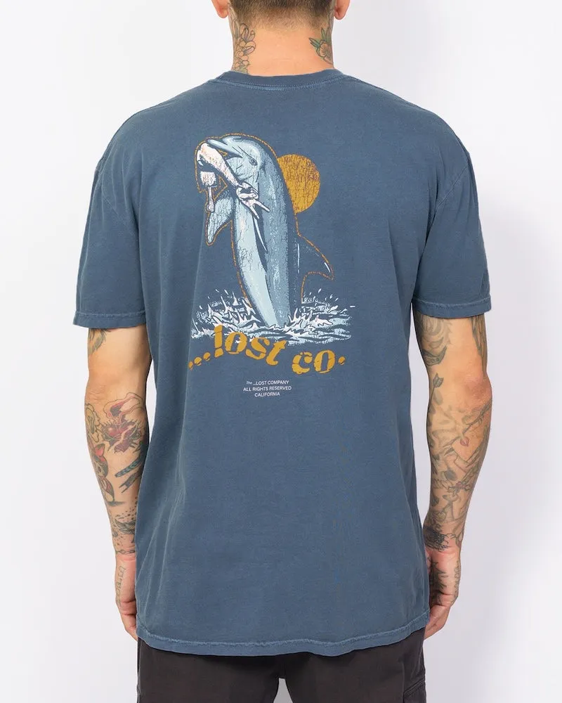 Lost Flippin Vintage Dye Tee - Faded Indigo sold by Sun Diego Boardshops product image thumbnail 3