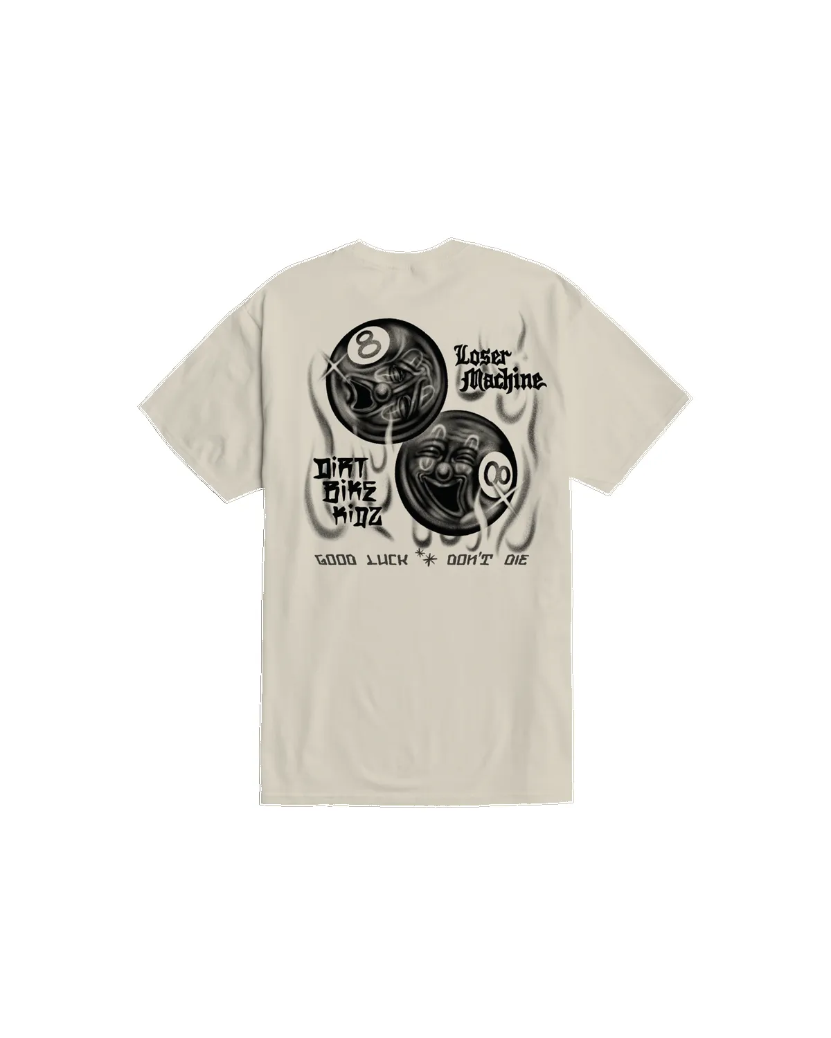 Loser Machine 14 Ballerz Stock T-Shirt - Cream sold by Sun Diego Boardshops