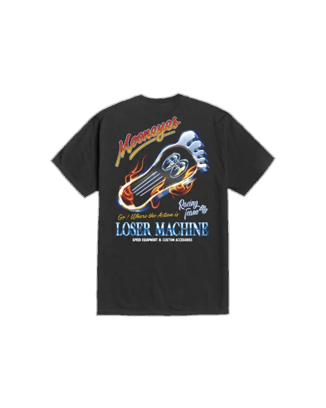 Loser Machine Red Hot Stock T-Shirt - Black sold by Sun Diego Boardshops
