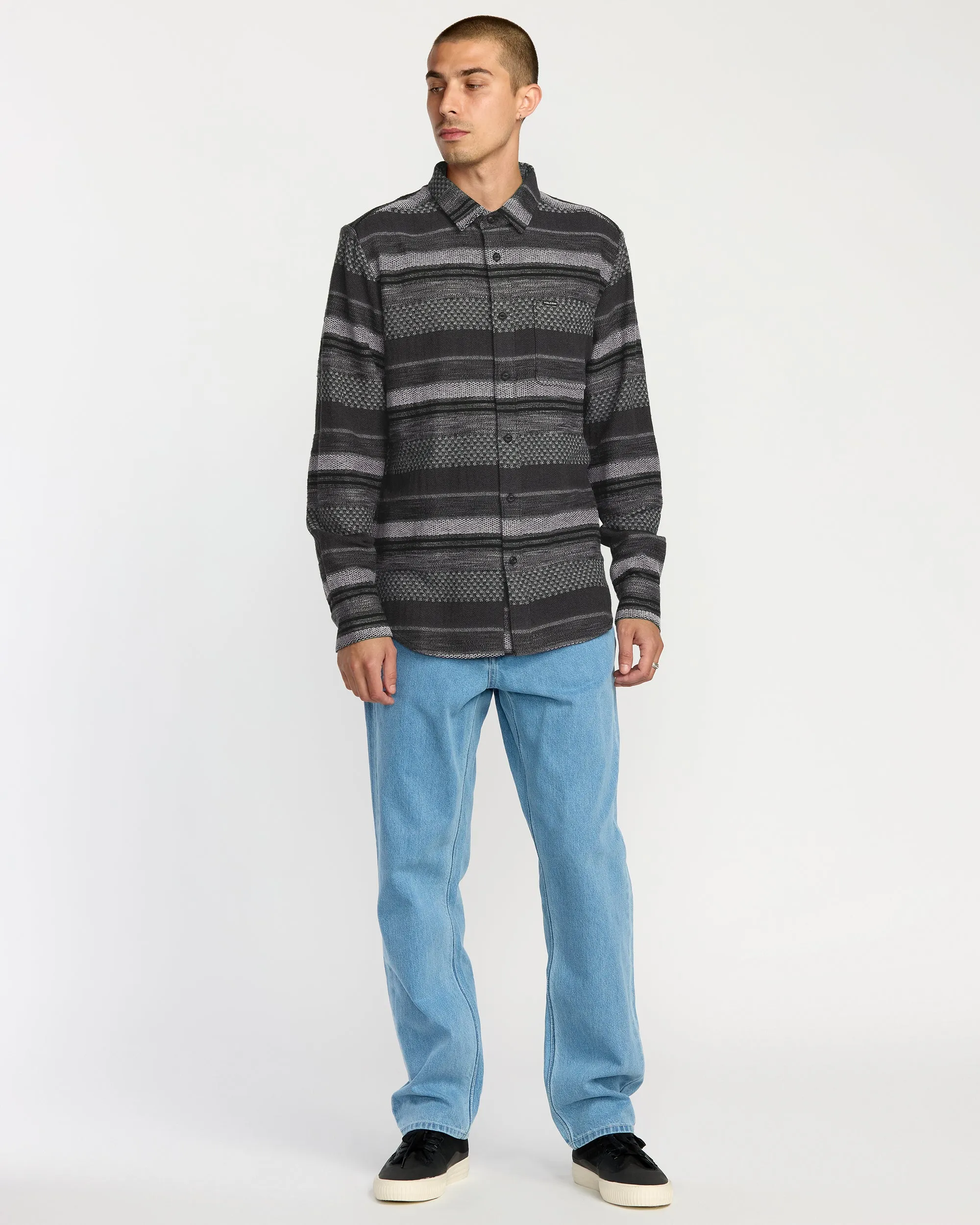 Volcom Confuzzled Long Sleeve Shirt - Black sold by Sun Diego Boardshops product image thumbnail 2