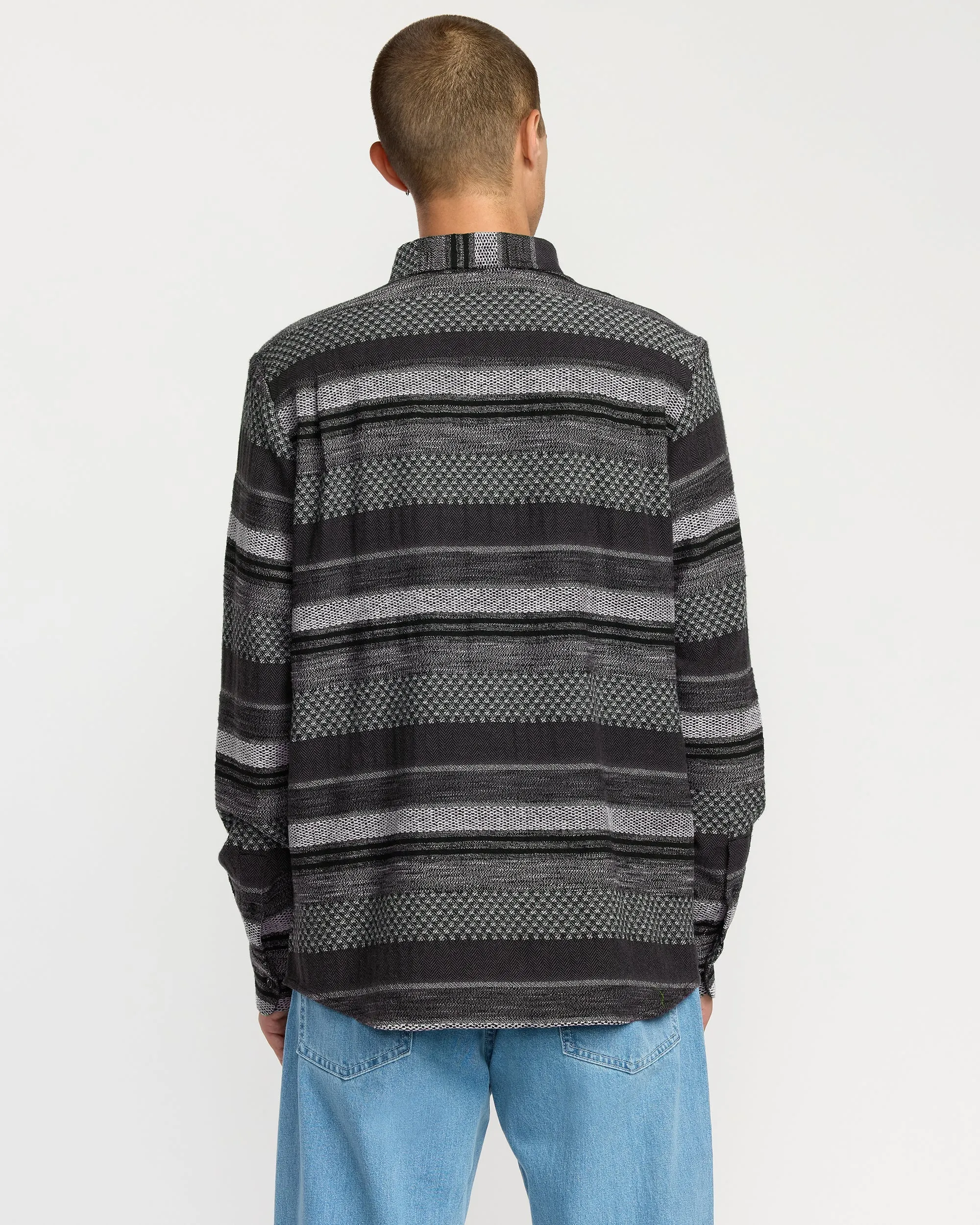 Volcom Confuzzled Long Sleeve Shirt - Black sold by Sun Diego Boardshops product image thumbnail 3