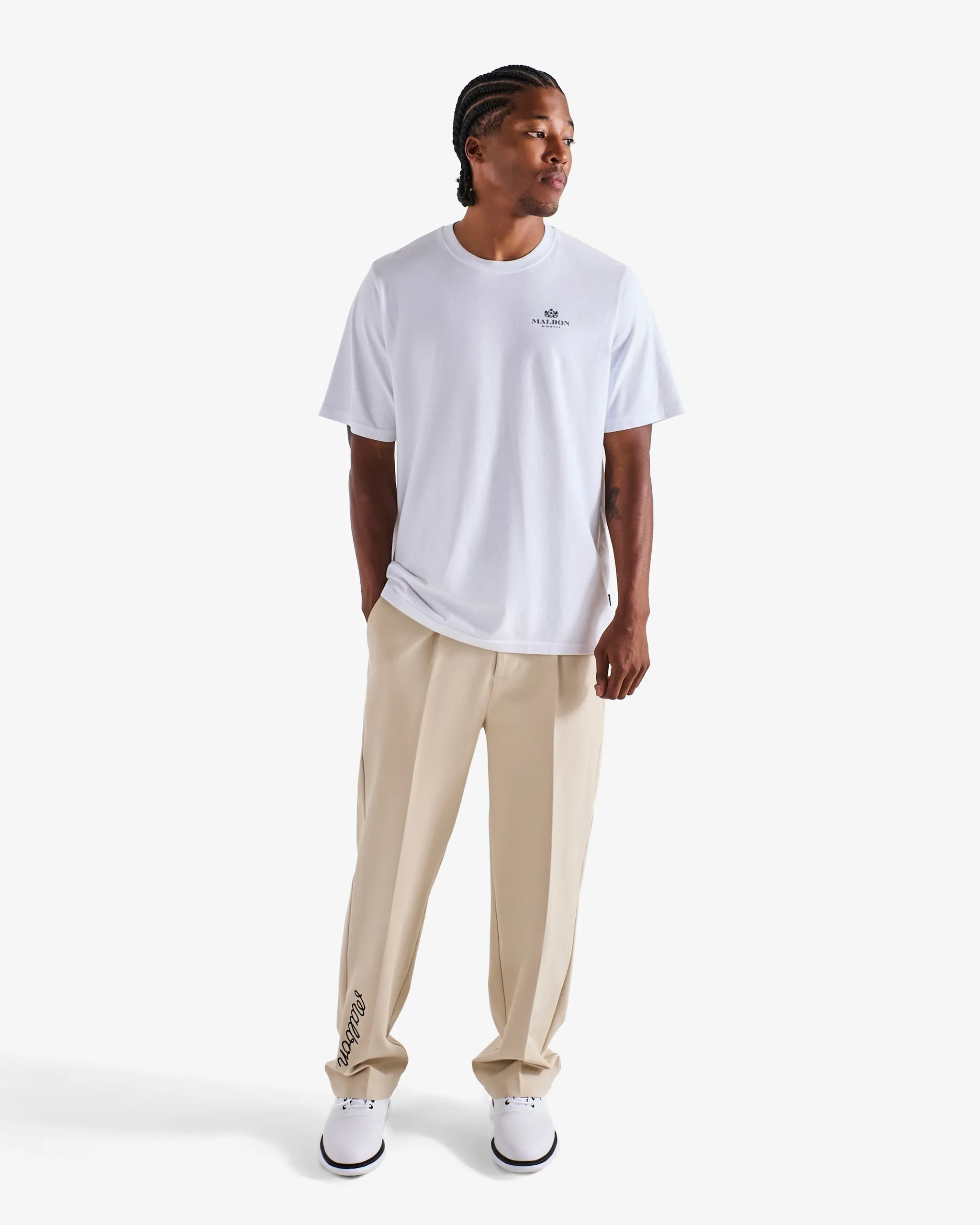 Malbon Bermuda Monarch Tee - White sold by Sun Diego Boardshops product image thumbnail 2