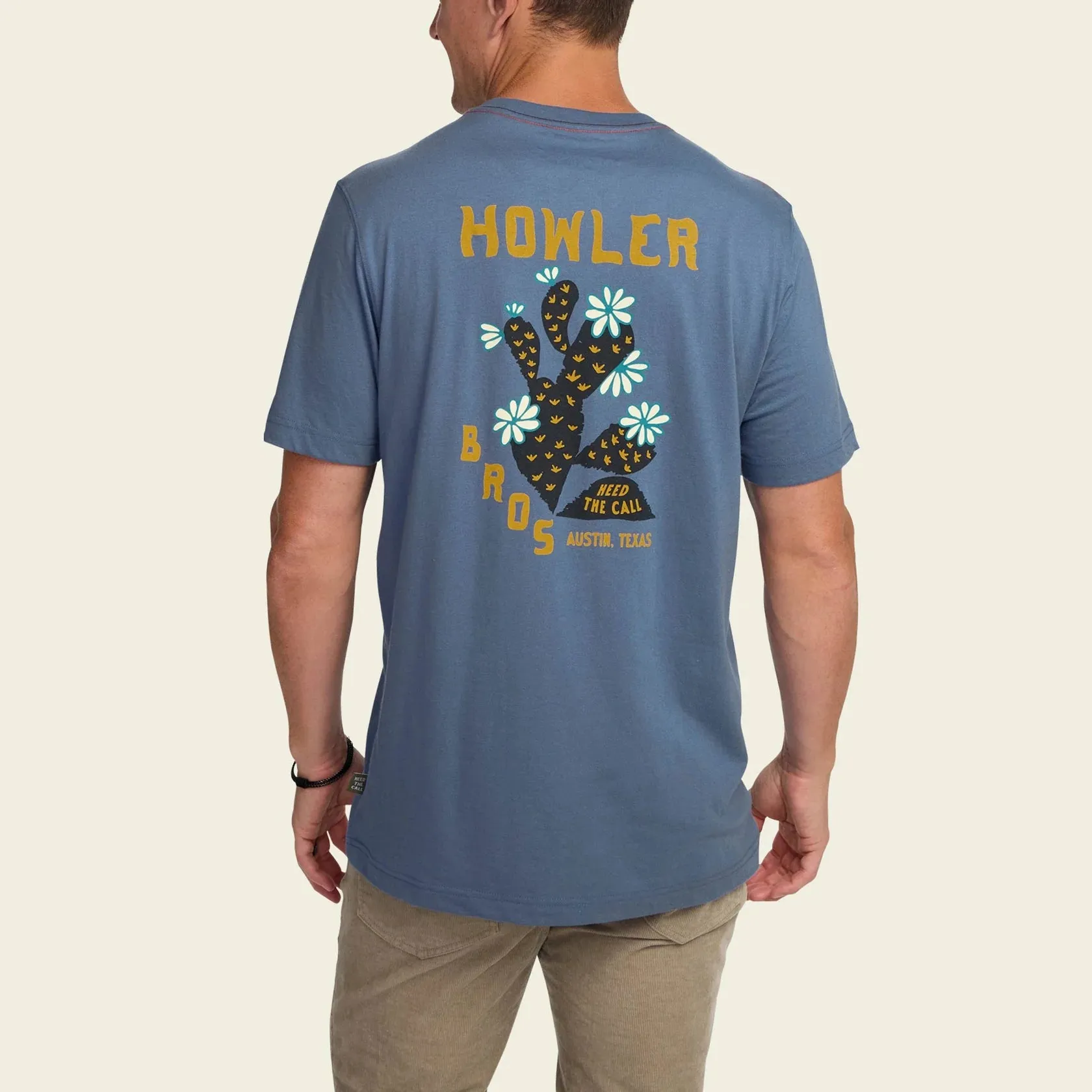 Howler Bros Prickly Pear Pocket T-Shirt - Prickly Pear: Blue Horizon sold by Sun Diego Boardshops product image thumbnail 5