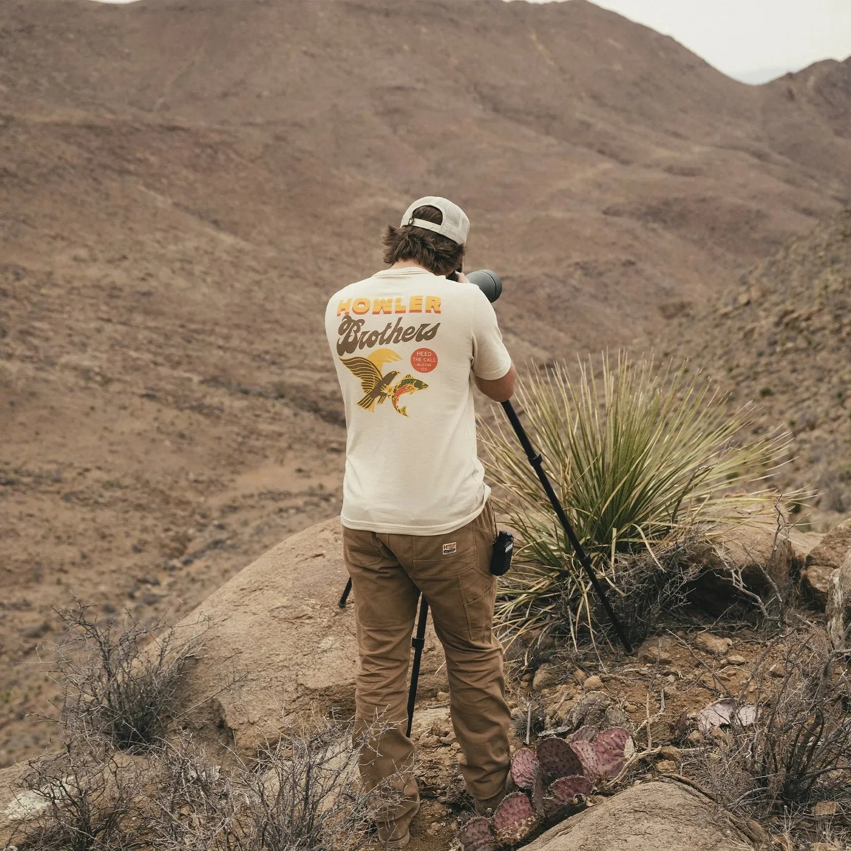 Howler Bros Osprey Prey Pocket T-Shirt - Osprey Prey: Sand Heather sold by Sun Diego Boardshops product image thumbnail 2