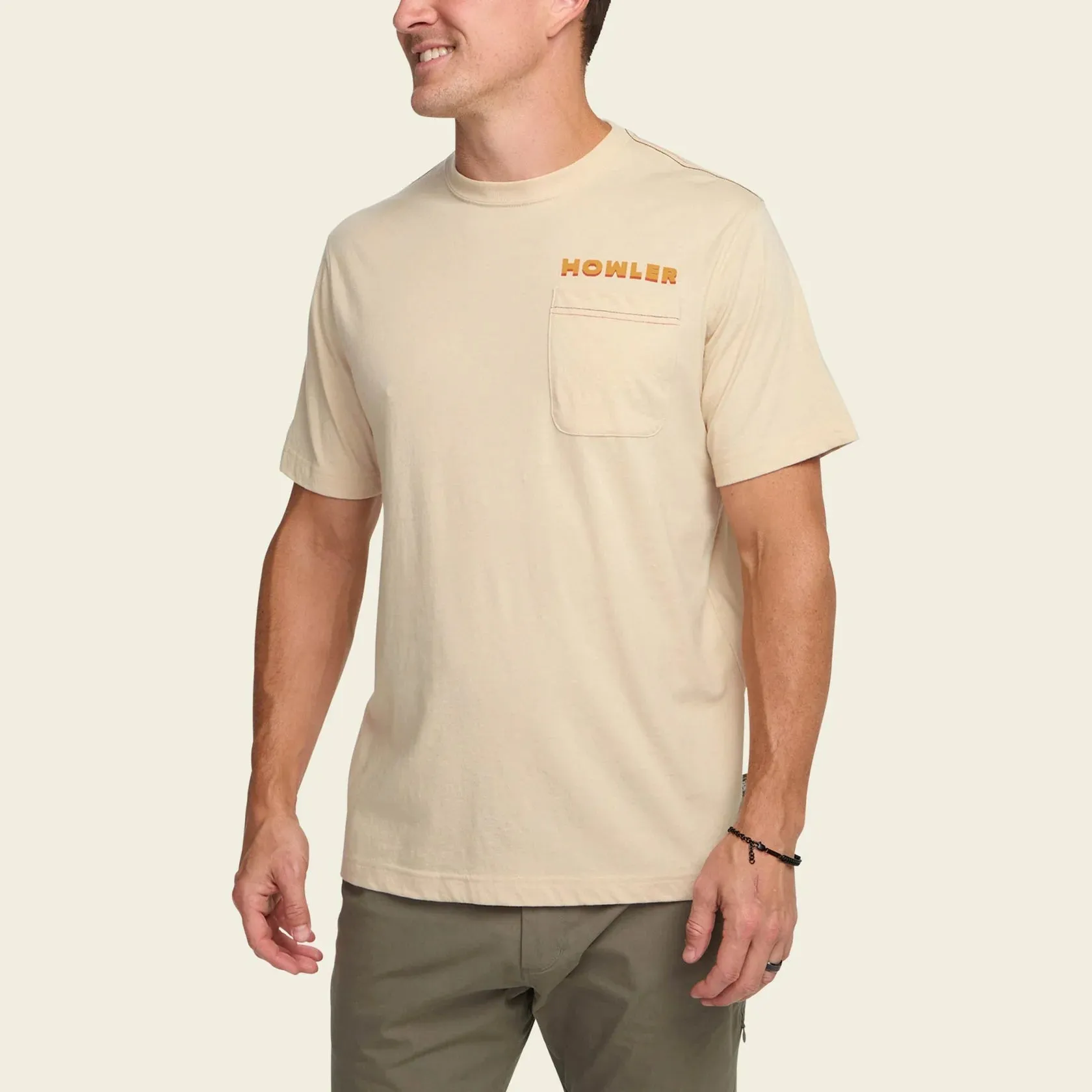 Howler Bros Osprey Prey Pocket T-Shirt - Osprey Prey: Sand Heather sold by Sun Diego Boardshops product image thumbnail 4