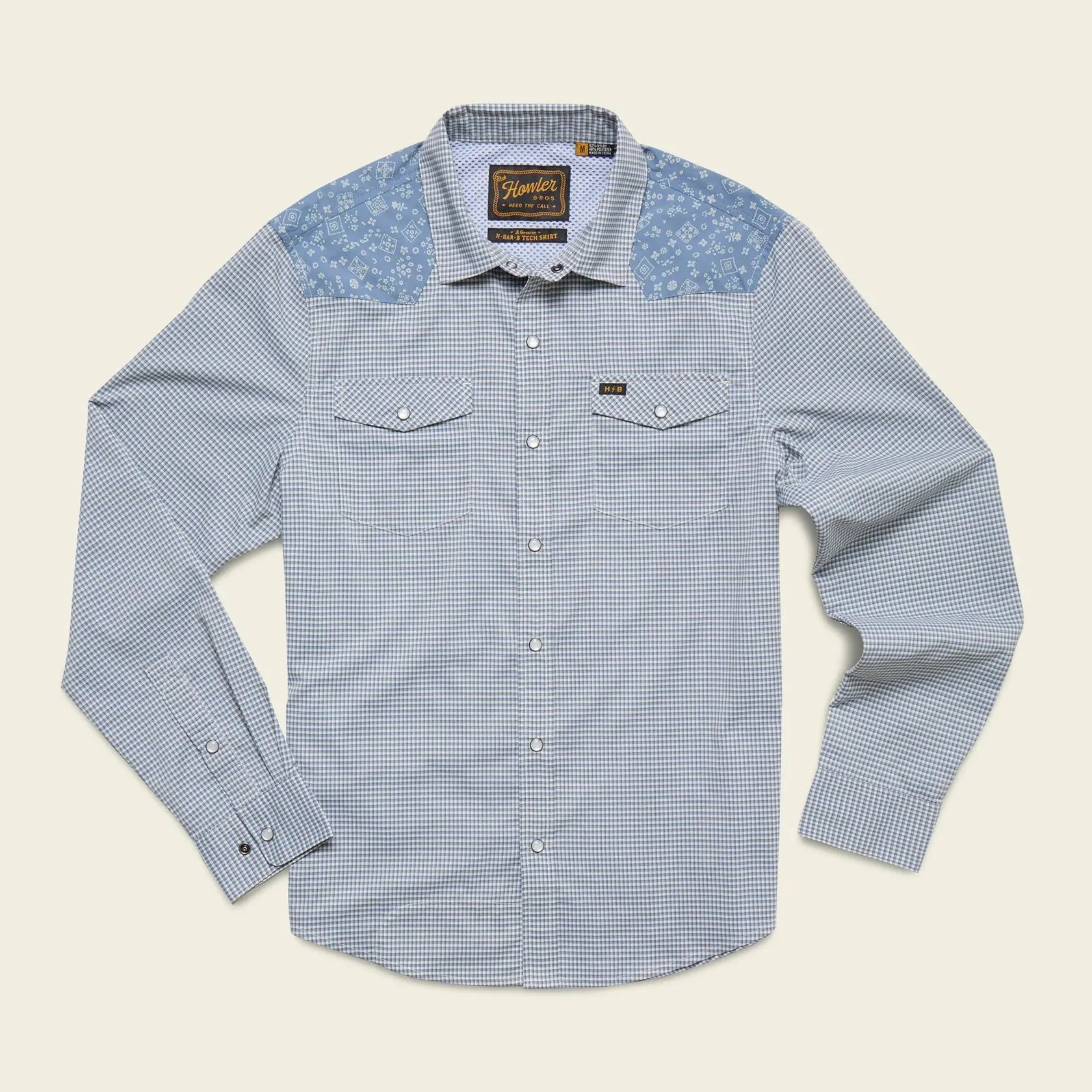 Howler Bros H Bar B Tech Longsleeve - Wild Rag: Blue Mirage sold by Sun Diego Boardshops