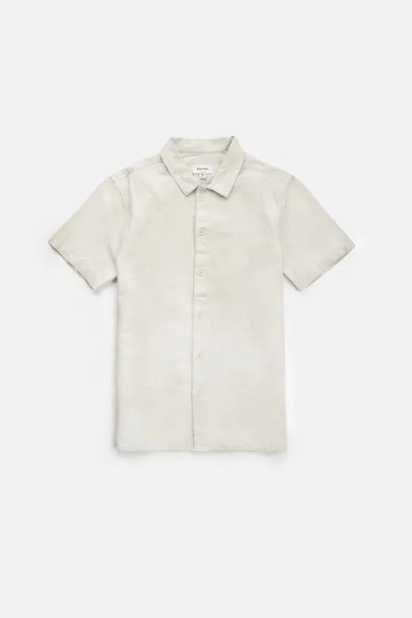 Rhythm Classic Linen Short Sleeve Shirt - Sand sold by Sun Diego Boardshops