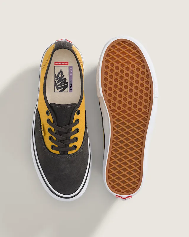 Vans Skate Authentic Shoe - Fade Black/Mustard sold by Sun Diego Boardshops