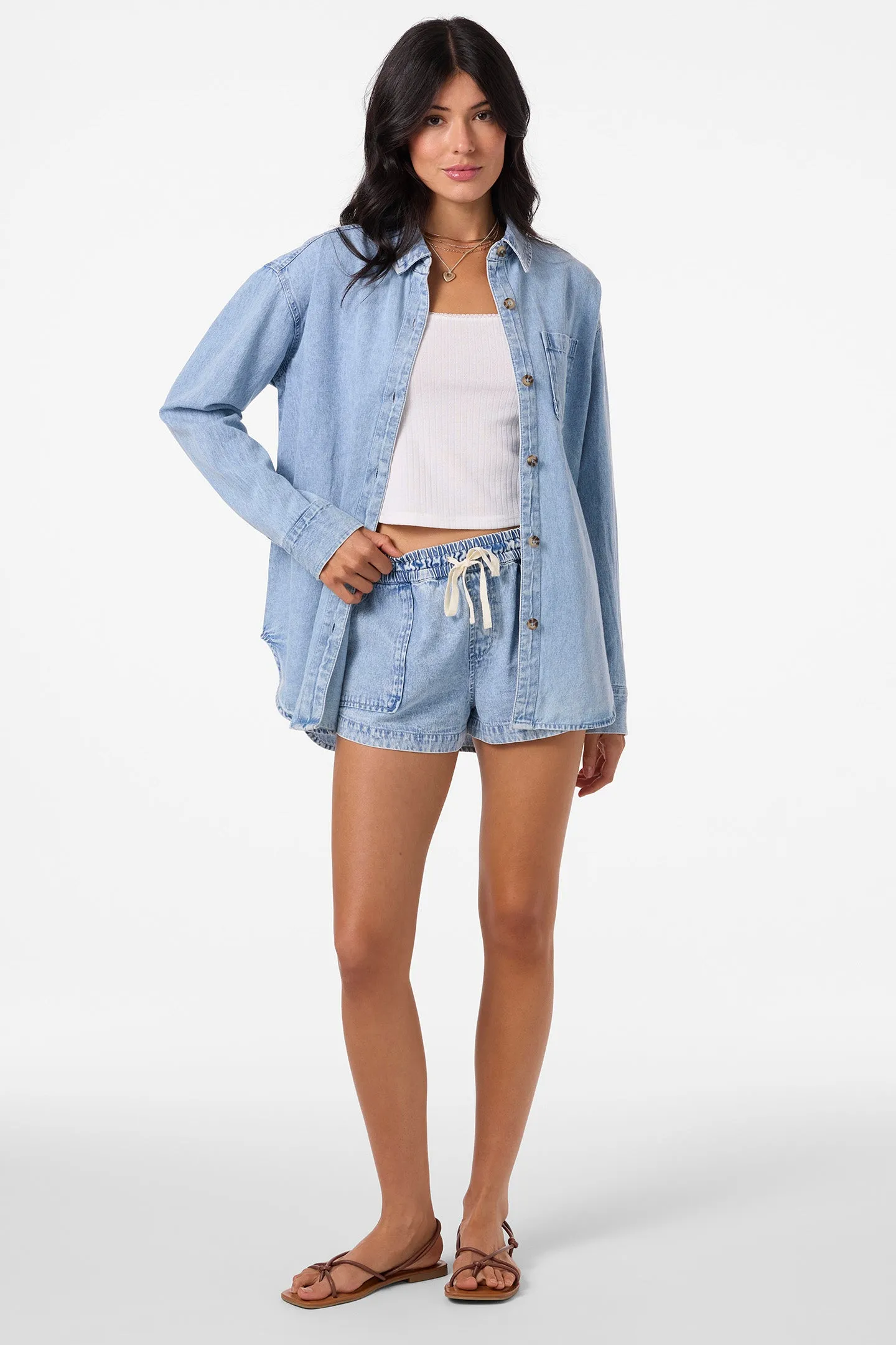 O`Neill Sevie Shacket Denim Jacket - Drifter sold by Sun Diego Boardshops product image thumbnail 3