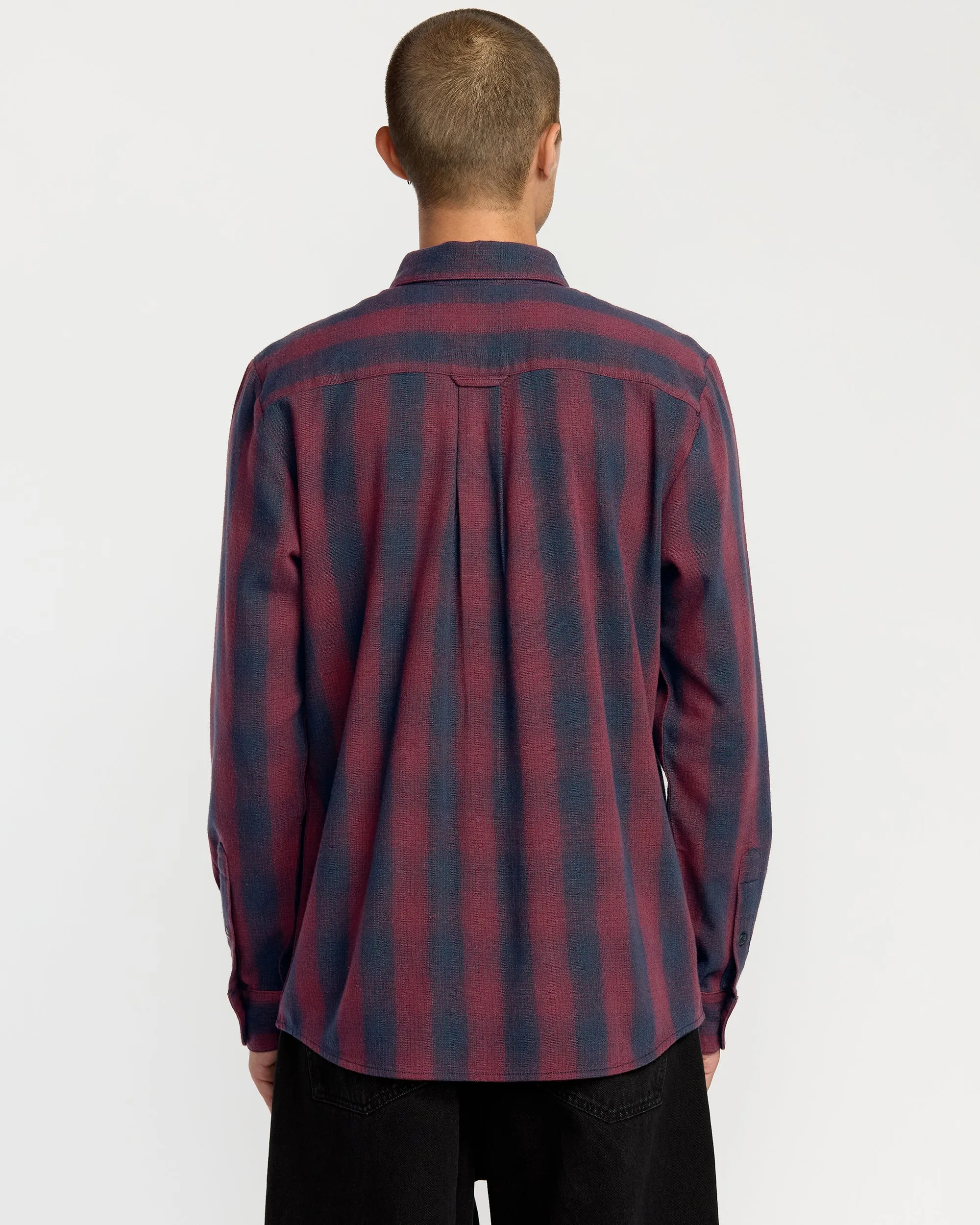 Volcom Men'S Shadowstone Flannel Long Sleeve Shirt - Navy sold by Sun Diego Boardshops product image thumbnail 2
