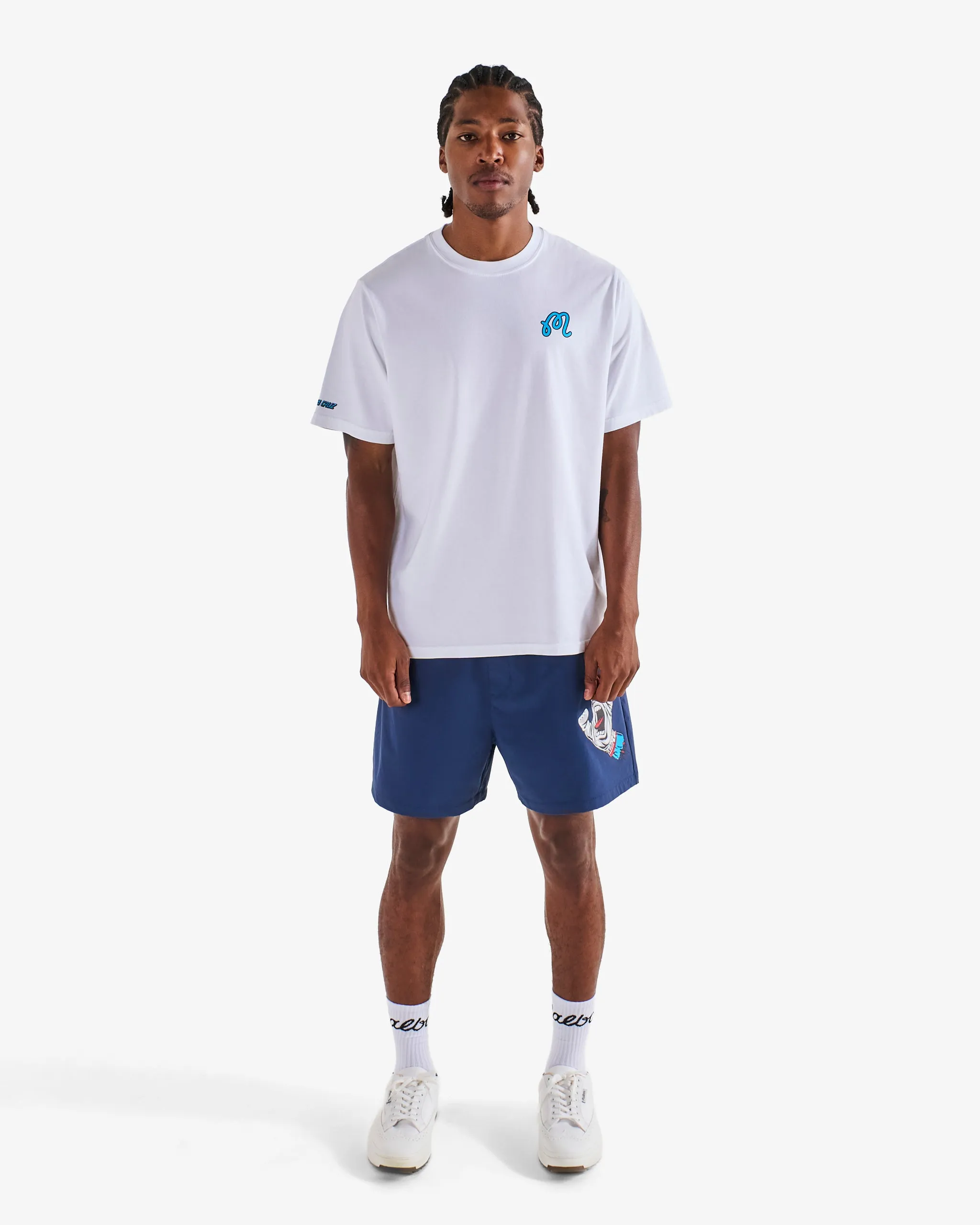 Malbon x Santa Cruz Bermuda Screaming Hand Tee - White sold by Sun Diego Boardshops product image thumbnail 2