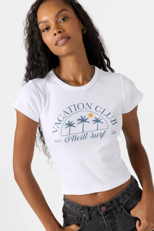 O`Neill Vacation Club Tee - White sold by Sun Diego Boardshops