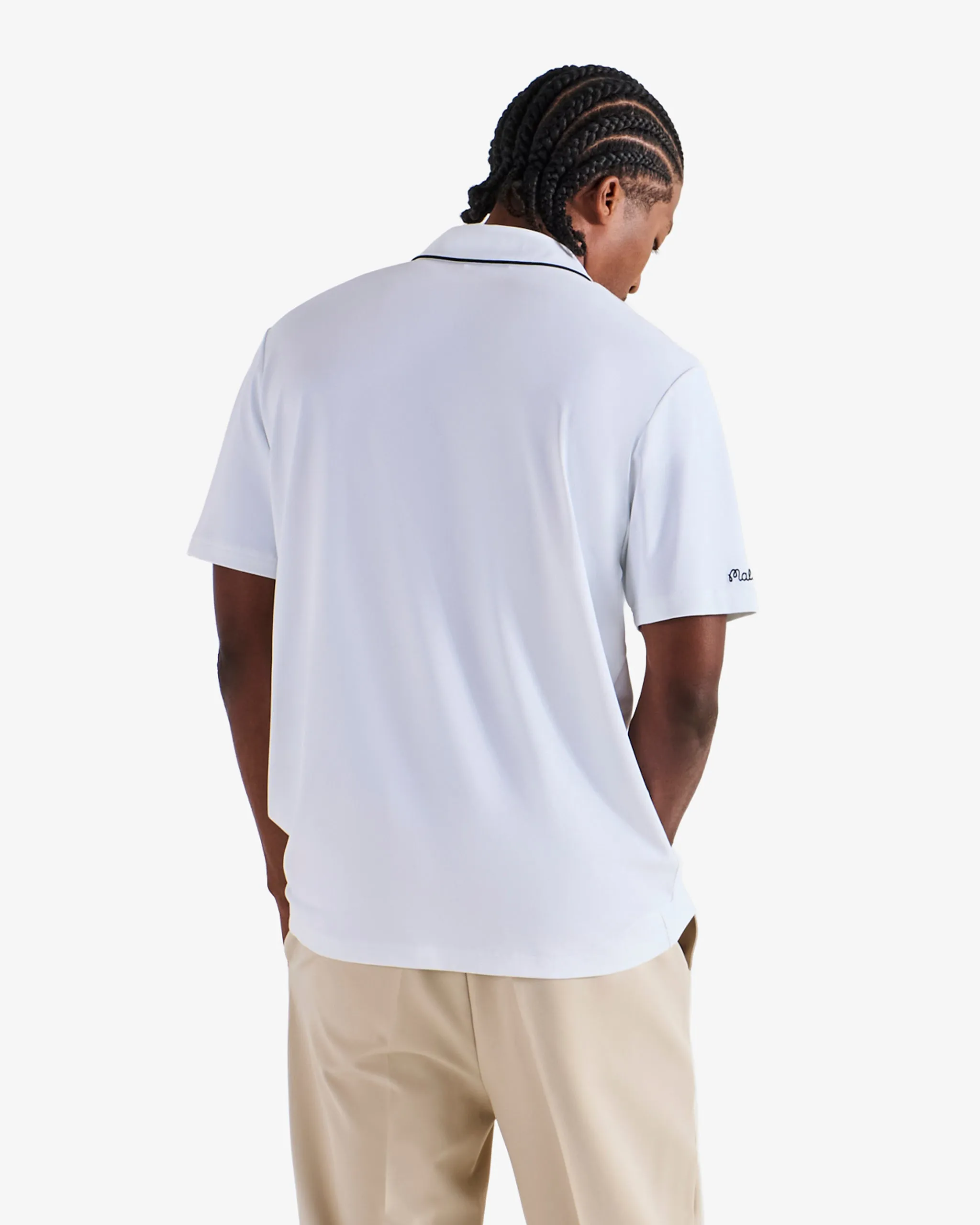 Malbon Fairway Monarch Polo - White sold by Sun Diego Boardshops product image thumbnail 3