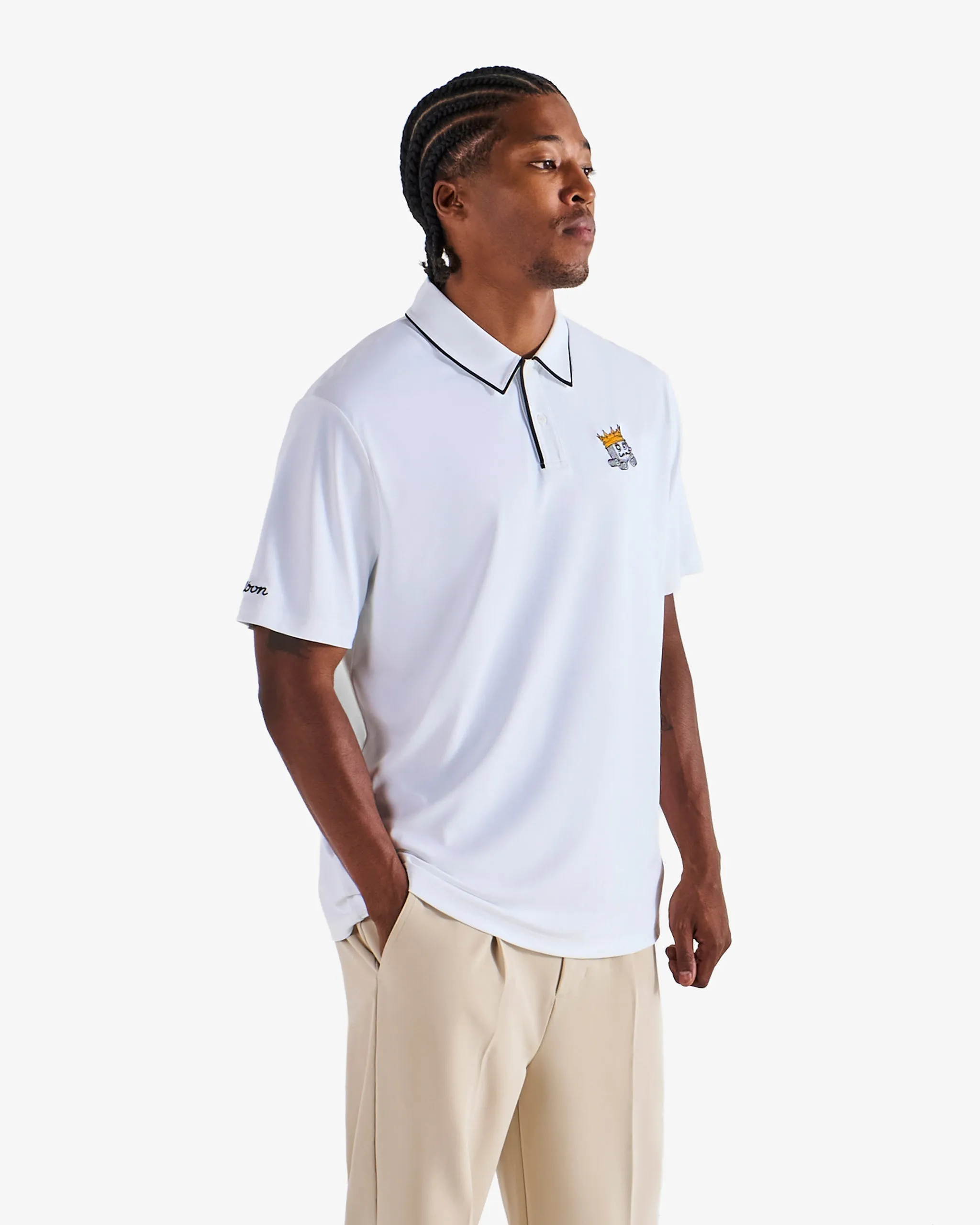 Malbon Fairway Monarch Polo - White sold by Sun Diego Boardshops product image thumbnail 2