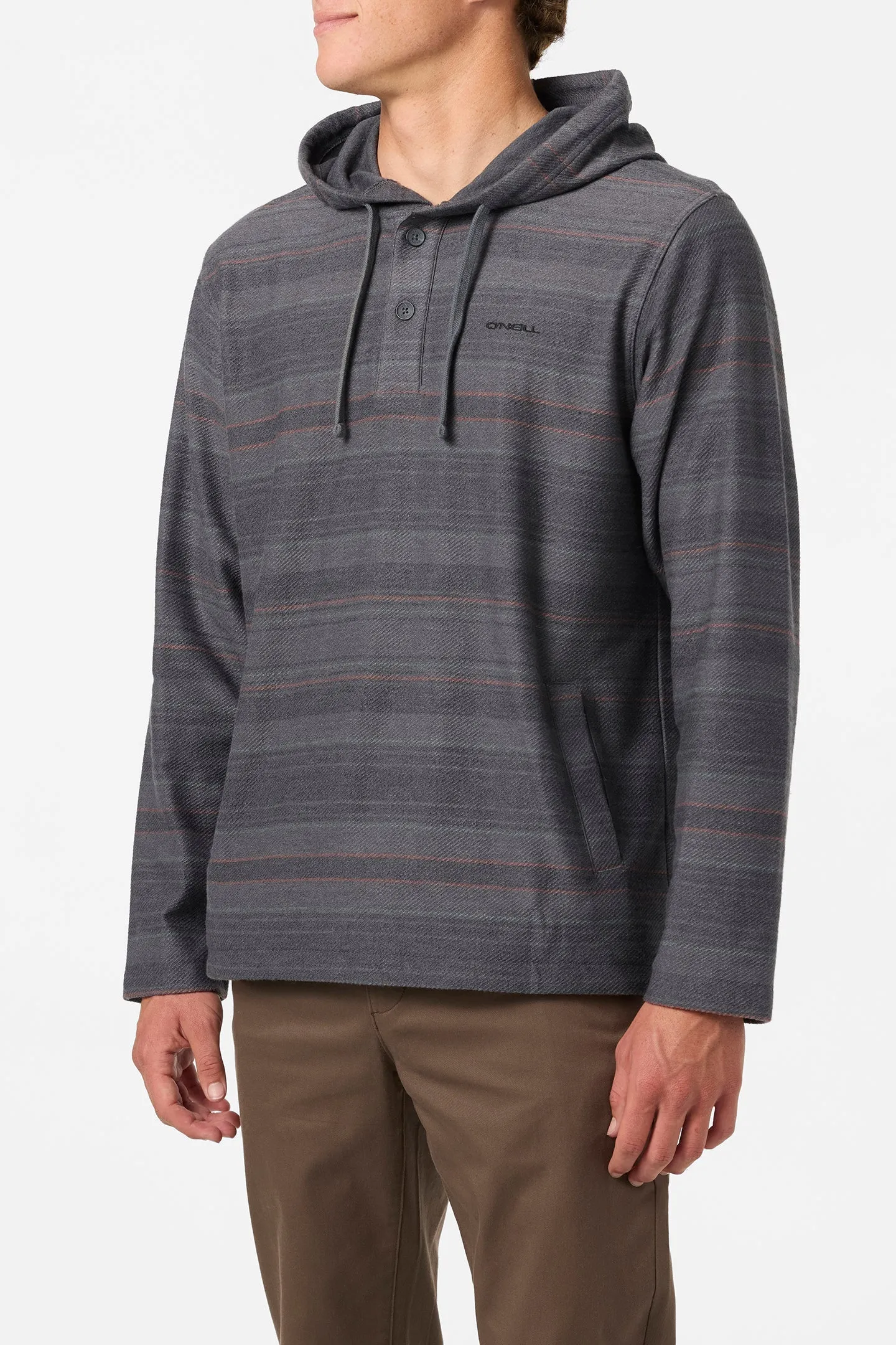 O`Neill Bavaro Stripe Poncho Pullover Fleece - Black sold by Sun Diego Boardshops product image thumbnail 3