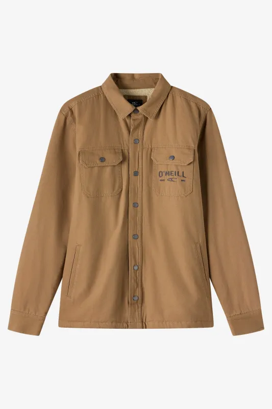 O`Neill Bronsen High Pile Jacket - Dark Khaki sold by Sun Diego Boardshops