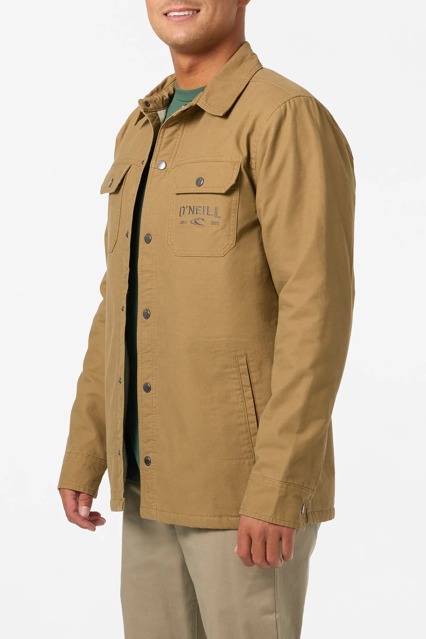 O`Neill Bronsen High Pile Jacket - Dark Khaki sold by Sun Diego Boardshops product image thumbnail 2
