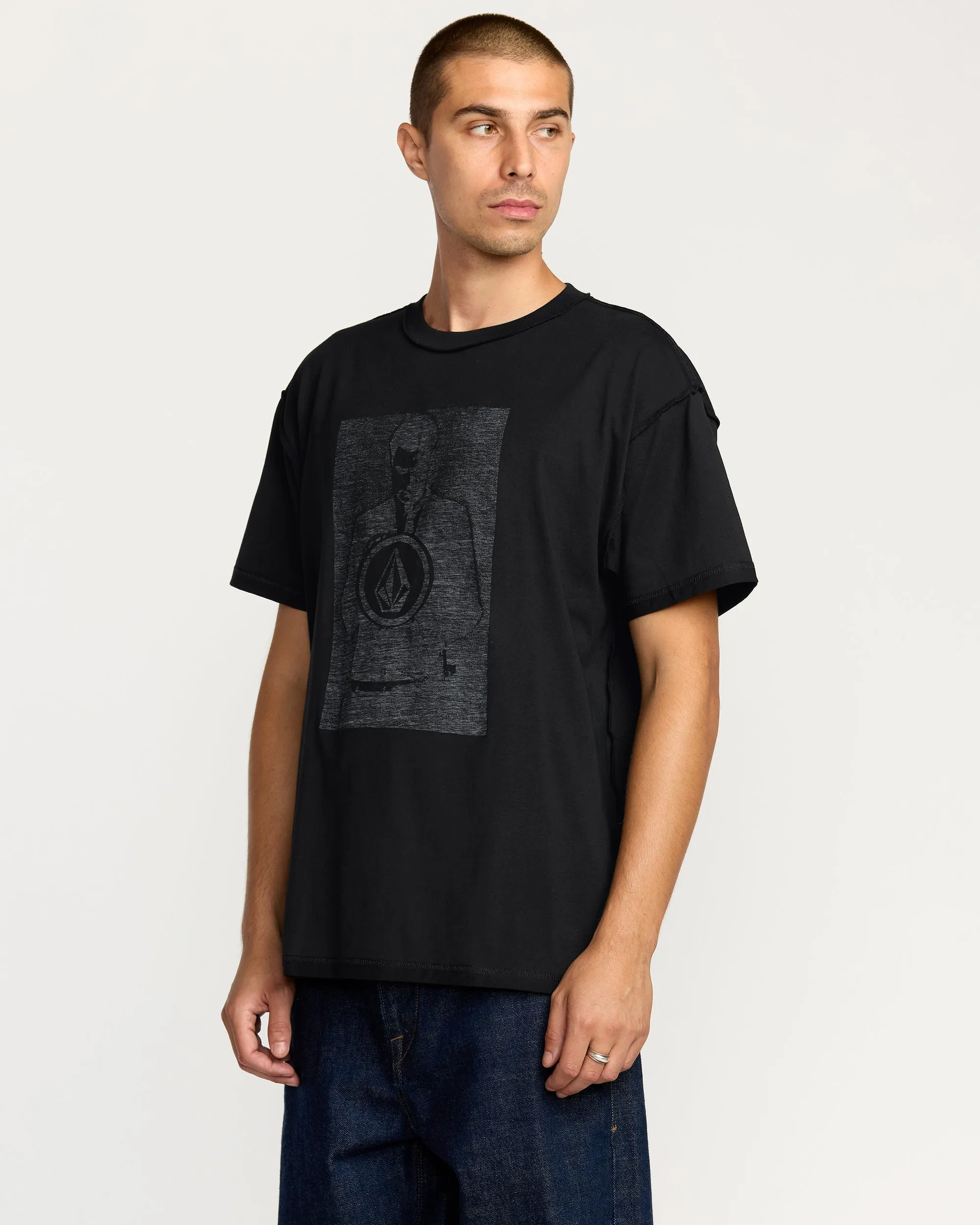 Volcom Men'S Povj Short Sleeve Tee - Black sold by Sun Diego Boardshops product image thumbnail 2