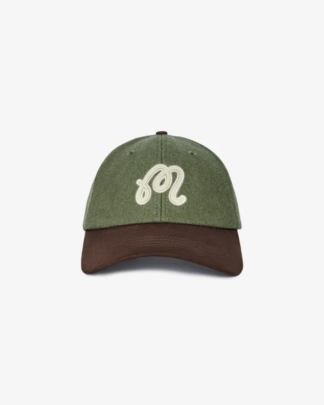 Malbon M Script Dad Hat - Olivine sold by Sun Diego Boardshops