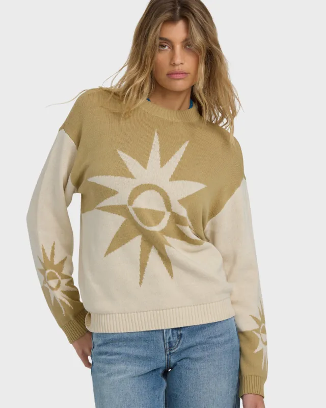 Billabong Reverse Heat Sweater - Green Ash sold by Sun Diego Boardshops