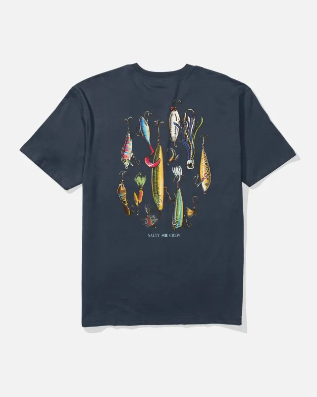 Salty Crew Lure Gear Classic Tee - Navy sold by Sun Diego Boardshops