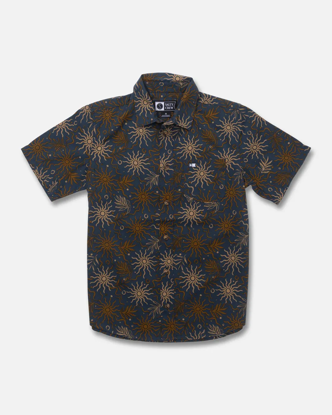 Salty Crew Session Button Up - Midnight Navy sold by Sun Diego Boardshops