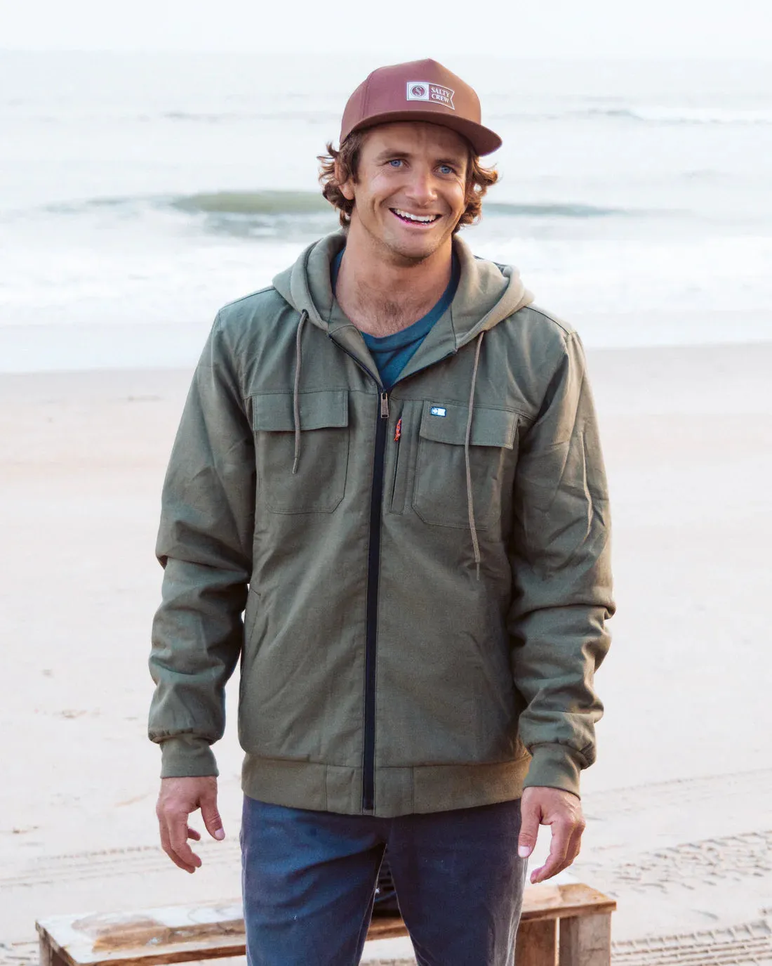 Salty Crew Fathom Jacket - Olive sold by Sun Diego Boardshops product image thumbnail 4