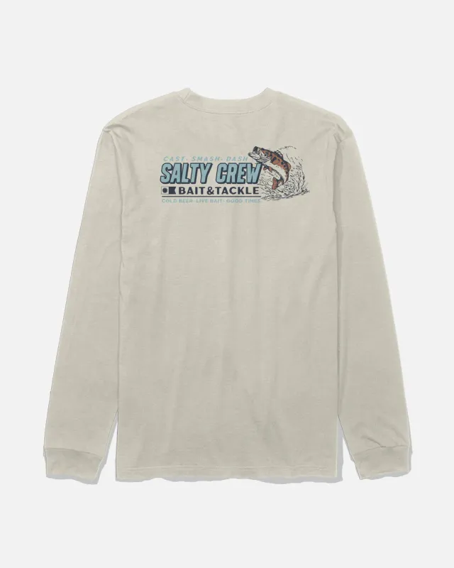 Salty Crew Live Bait Long Sleeve Tee - Bone sold by Sun Diego Boardshops