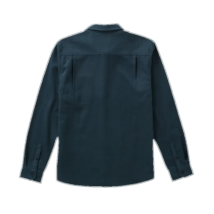 Roark Crossroads Organic Cotton Flannel - Deep Navy Herringbone sold by Sun Diego Boardshops product image thumbnail 4